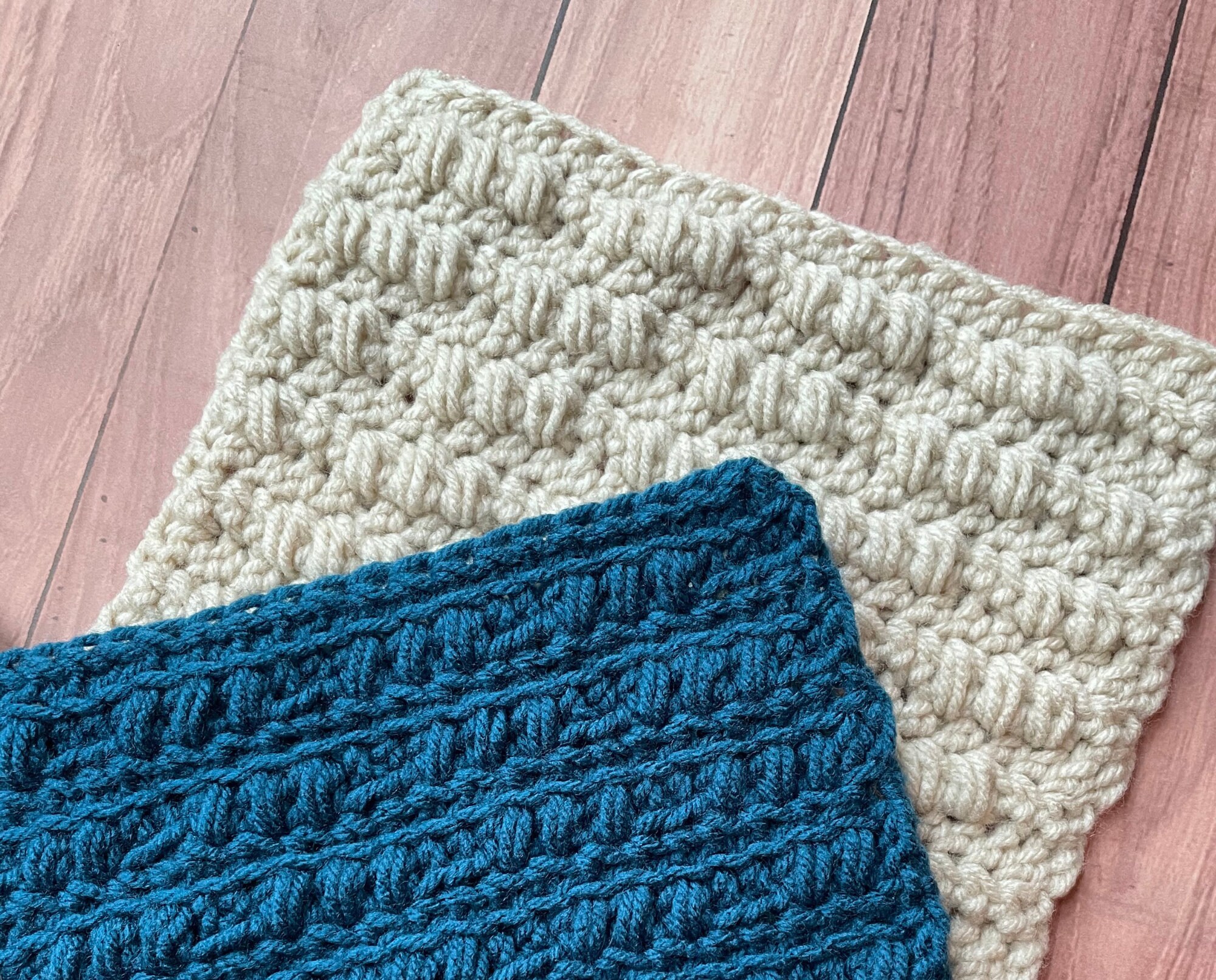 Textured Puff Stitch Crochet Blanket Square Pattern - Instant PDF ...