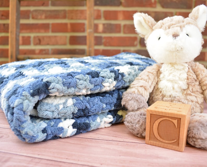 Easy Crochet Baby Blanket Pattern Crochet Toddler Blanket Pattern Beginner Crochet Blanket Pattern PDF Download image 3