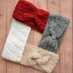 Gehaakt oorwarmerpatroon – winterhoofdband voor dames (pdf-download) afbeelding 8