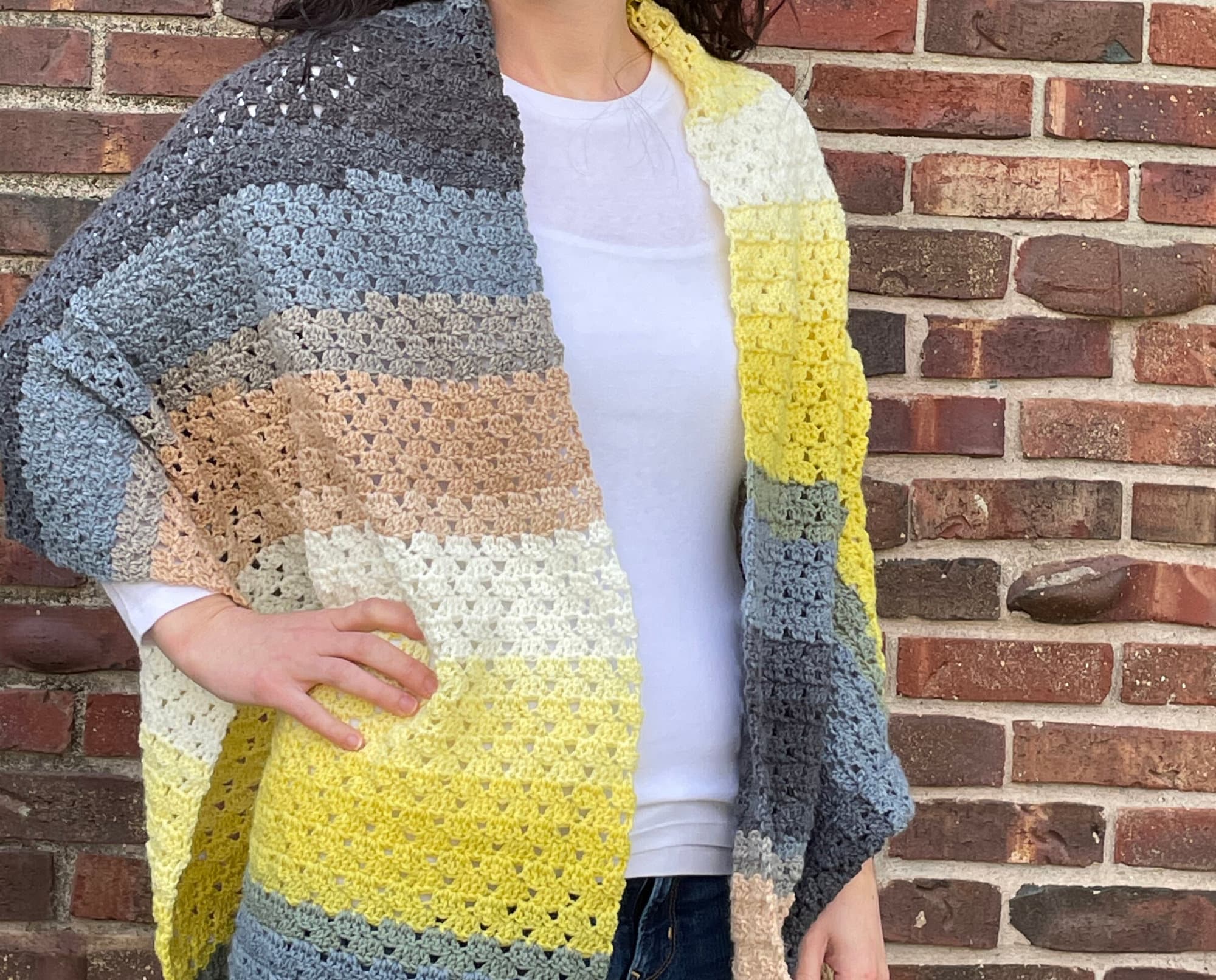 Easy Crochet Shawl Pattern Prayer Shawl Crochet Pattern Etsy UK