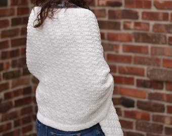 Women's Crochet Shawl Pattern - Instant PDF Download