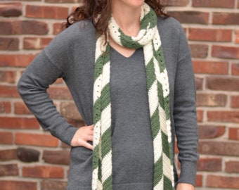 Long Skinny Crochet Scarf Pattern - Instant PDF Download