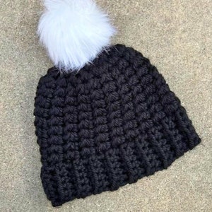 Crochet Beanie Pattern - Super Bulky Crochet Hat Pattern - Instant PDF Download