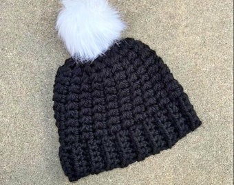 Crochet Beanie Pattern - Super Bulky Crochet Hat Pattern - Instant PDF Download