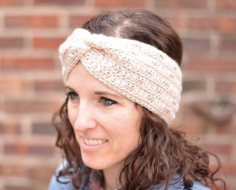 Gehaakt oorwarmerpatroon – winterhoofdband voor dames (pdf-download) afbeelding 4