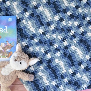 Easy Crochet Baby Blanket Pattern Crochet Toddler Blanket Pattern Beginner Crochet Blanket Pattern PDF Download image 8