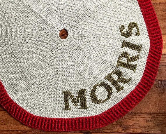 Crochet Tree Skirt Pattern - Christmas Tree Skirt Crochet Pattern - PDF Download