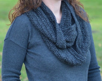 Women's Infinity Scarf Crochet Pattern for Winter - Instant PDF Download