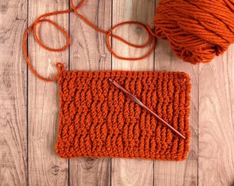 Textured Crochet Blanket Pattern – Throw and Lapghan (PDF Download)