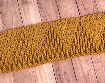 Textured Crochet Blanket Strip Pattern - Instant PDF Download