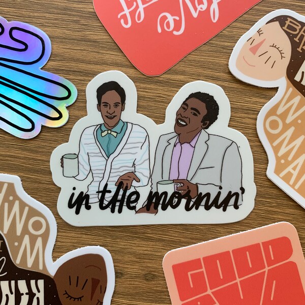 Troy and Abed in the Morning Sticker