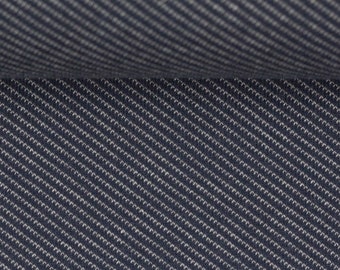 Serge, Jacquardjersey  Streifen, diagonal, blau/grau oder grau/rot, ÖkoTeex Standard 100