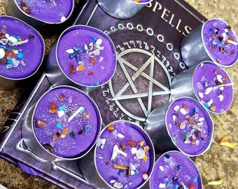 Easy *psychic clairvoyant* spell kits handmade herbal crystal candle with instructions Wiccan gift pagan witch ritual magick psychic