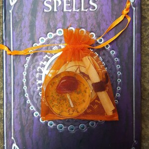 Easy spell kits with herbal candle, crystal, pentagram fast effects love money luck healing beauty, custom pagan wiccan witch gift set Confidence