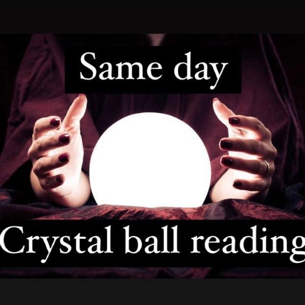 Am selben Tag Kristallkugel-Lesung, damit Sie sich frei fühlen, Liste der Fragen zu schicken, um Antworten zu bekommen