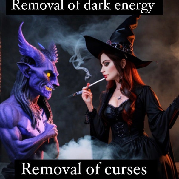 Curse hex demonic energy removal spell sigil tarot reading by witch spell kit