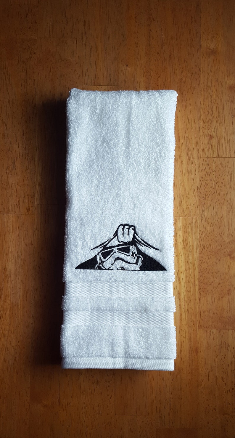 Peeking Storm Trooper Embroidered Towel Gifts for Her-Gifts | Etsy