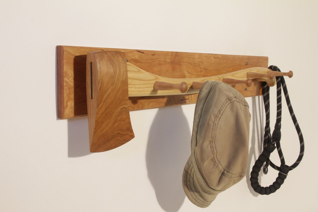 Axe Rack For Countertop Wooden Axe Coat Rack - Etsy
