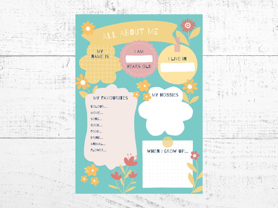 All About Me Information Sheet