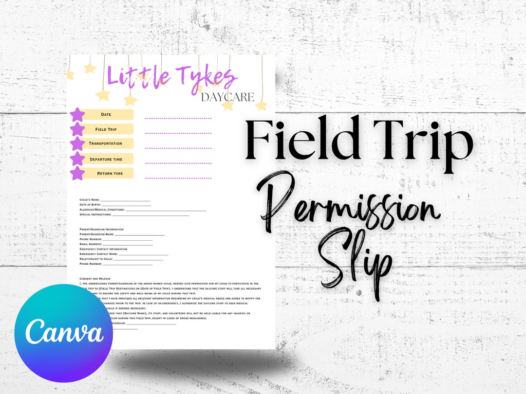Field Trip Permission Slip,field Trip Letter,childcare,field Trip Field Trip Permission Slip,field Trip Letter,childcare,field Trip