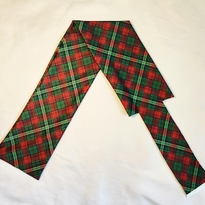 Green & Red Plaid Tail Bag
