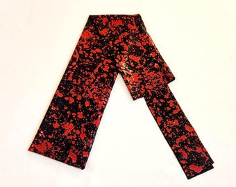 Metallic Black & Red Tail Bag
