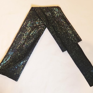 Black Rainbow Glitter Tailbag