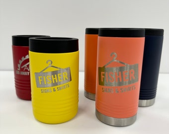 Personalized Polar Camel Can Holder: Laser Engraved Stainless Steel Beverage Holder