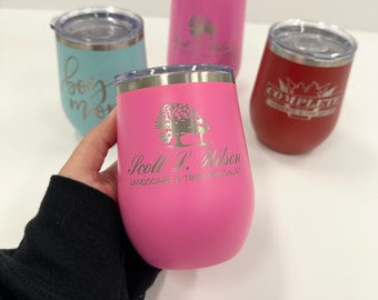 Personalized Polar Camel Wine Tumbler: Laser Engraved Stainless Steel Cup