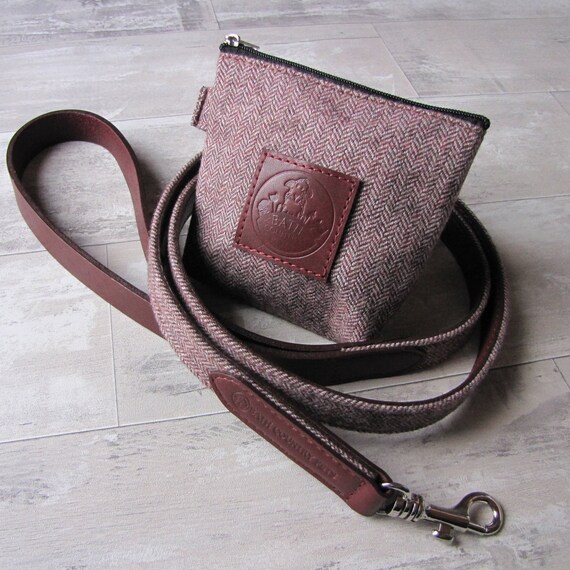 leather dog treat bag