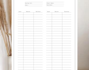 Spaaruitdaging | Afdrukbare pdf | Geldbesparende tracker