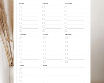 Weekly To-Do List | Printable Weekly Planner | Productivity PDF