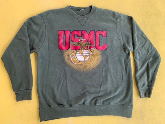 TwittyCityVintage Vintage Champion USMC Sweatshirt | Military Crewneck | USA
