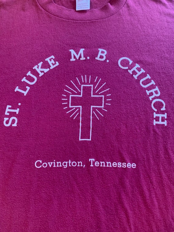 80's St. Luke Covington Tennessee Church Shirt | … - image 2