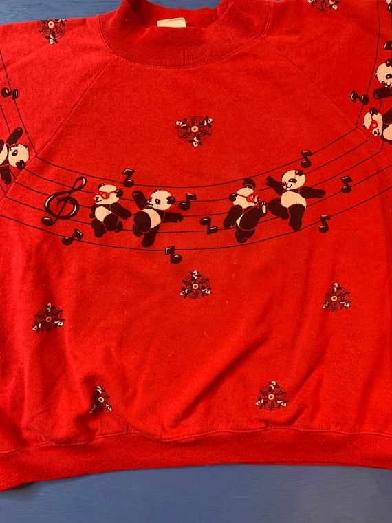 Vintage Panda Bear Sweatshirt | Crewneck - image 1
