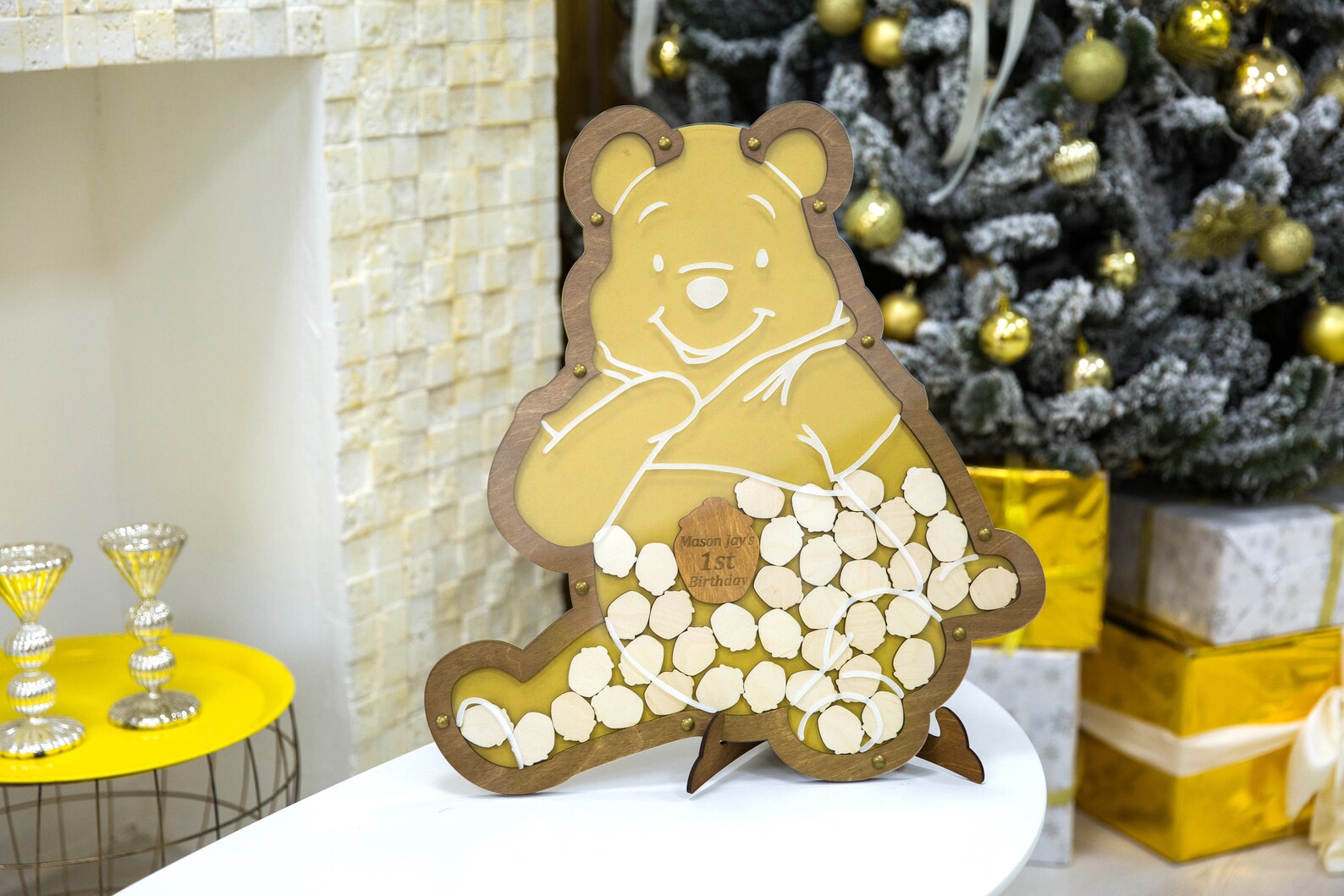 Winnie the Pooh Baby shower guest book alternative Birthday Etsy