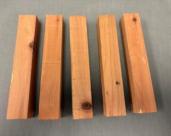 2 Set of 5 Eastern American Red Cedar Pen Blanks Reclaimed Lumber