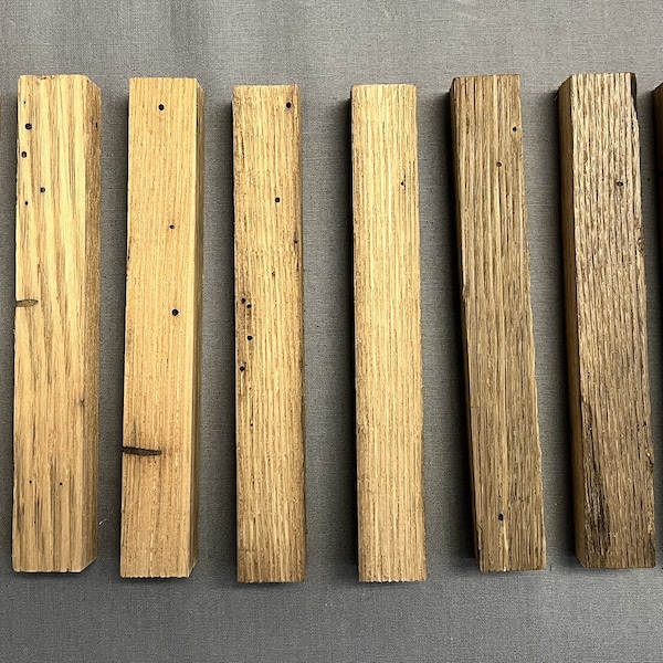 8 Set of 10 American Wormy Chestnut Pen Blanks Antique Barn Wood