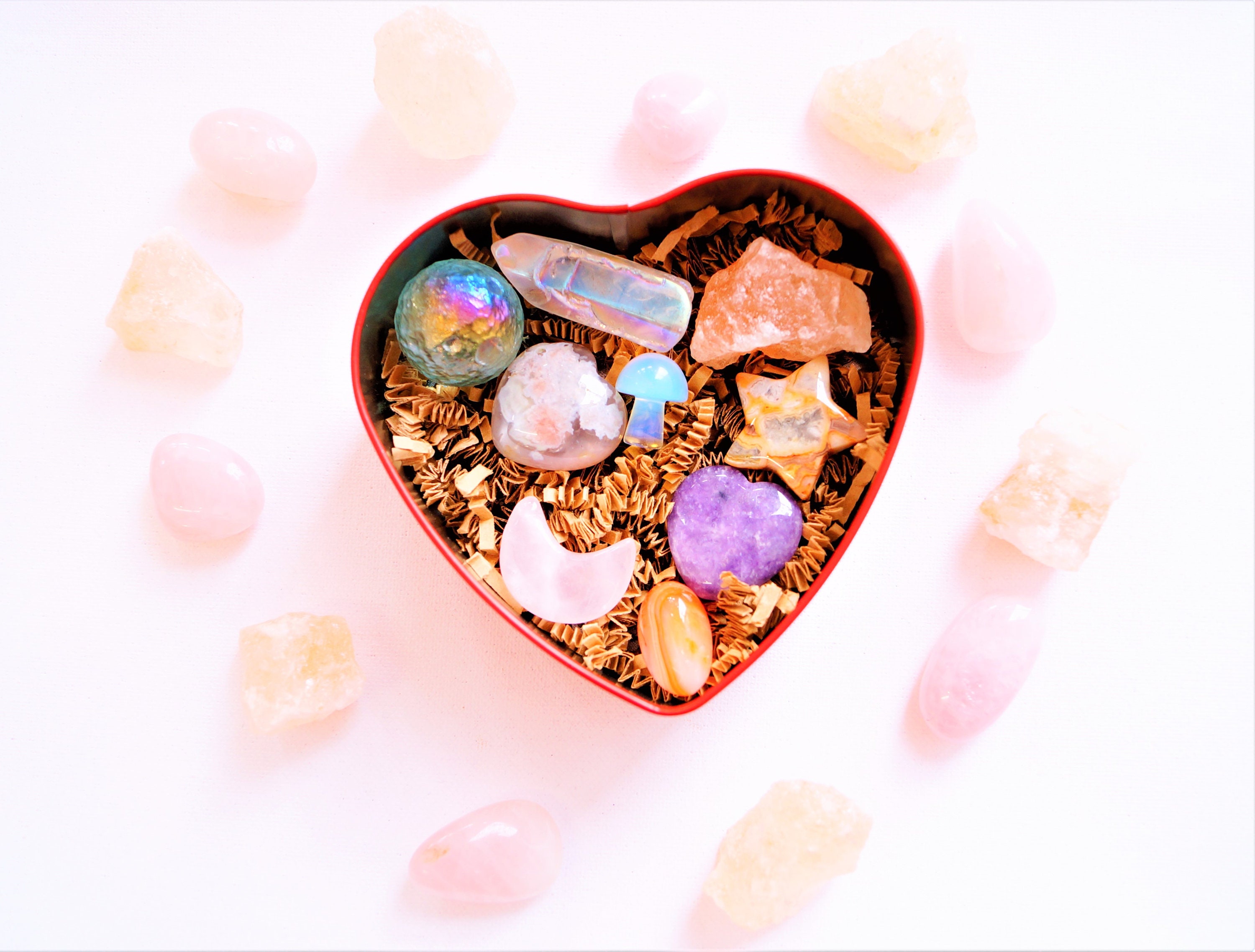 Personalized Crystal Valentines Box Crystal Valentine Set Crystal ...