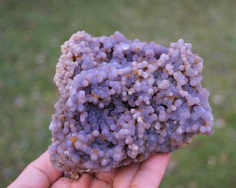 Big 570g Purple Grape Agate Crystal Cluster Botryoidal Specimen Large VY-474 Big 570g Purple Grape Agate Crystal Cluster Botryoidal Specimen Large VY-474