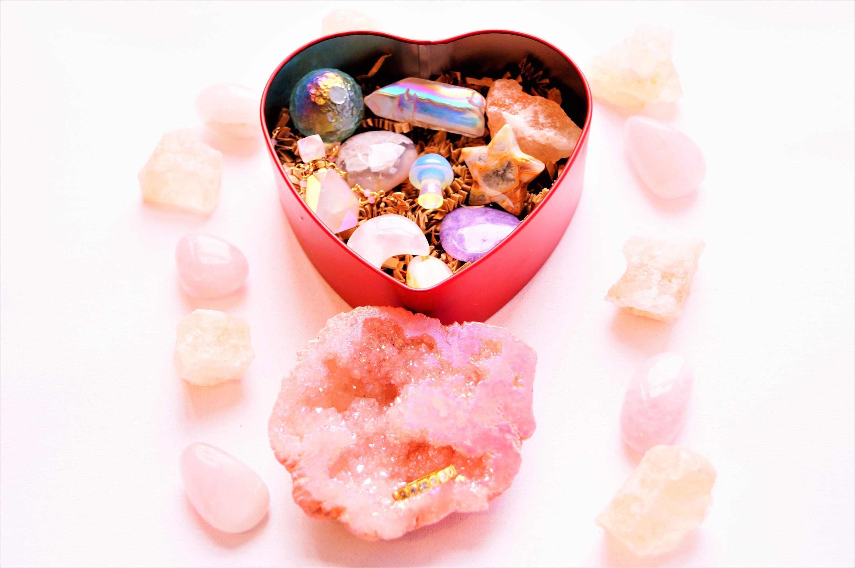 Personalized Crystal Valentines Box Crystal Valentine Set Crystal ...