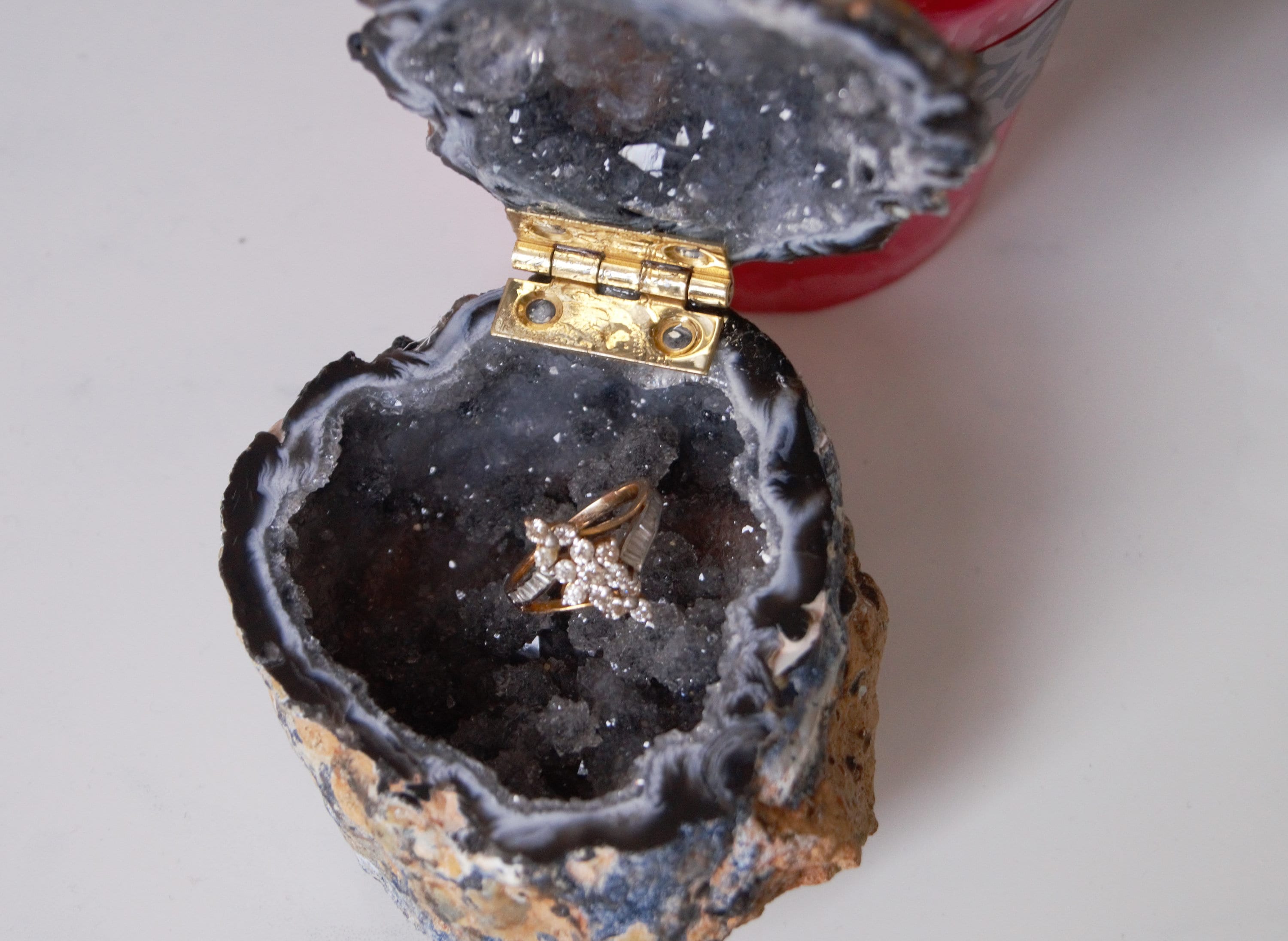 crystal engagement ring box