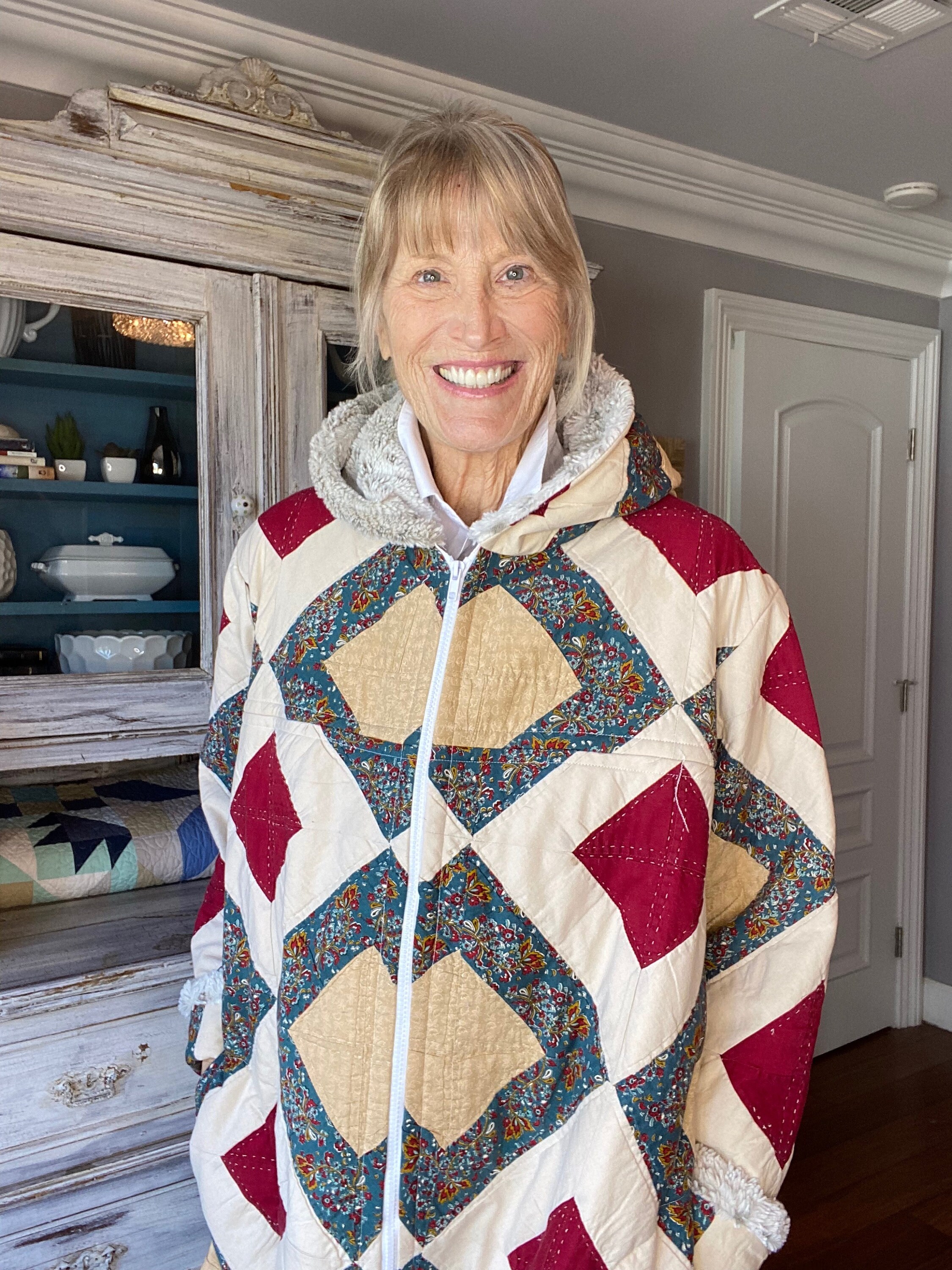 Plus Size, Quilt Coat, Quilted Jacket, Patchwork, Plus Size Quilt Coat