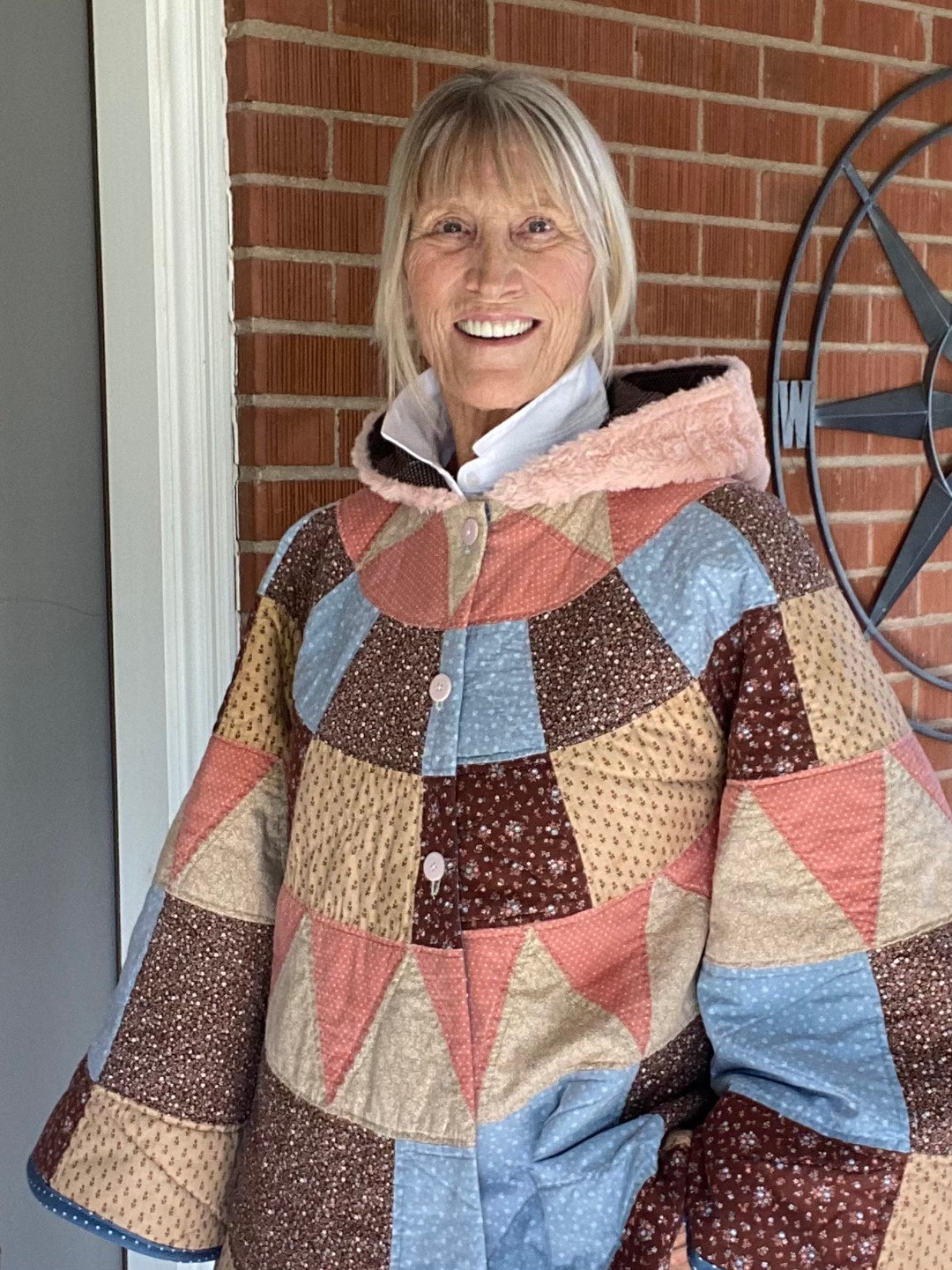 Qulted Cape, Cape Coat, Cape, Quilt Coat, Boho Fashion Etsy