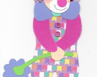 Tonkarton Fensterbild-Clown-Kinderzimmer-Fensterdekoration-Karneval-Fasching-Deko-Party-Partydekoration