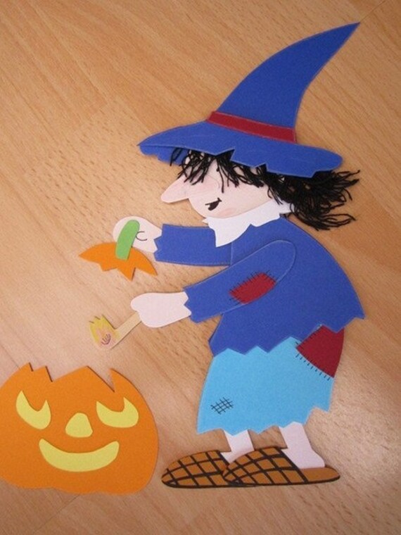 Bruja Calabaza Halloween Vinilo de pared/Ventana Pegatinas en 5 Tamaños 15 colores niños Bruja Calabaza Halloween Vinilo de pared/Ventana Pegatinas en 5 Tamaños 15 colores niños
