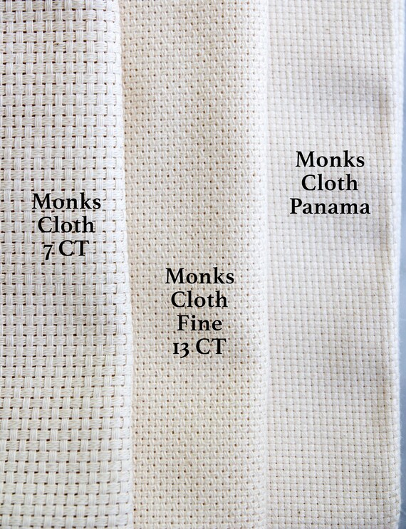 MONKS CLOTH / Panama Cotton for Punch Needle With Embroidery Hoop optional  140 Cm X 50 Cm 100% Cotton Rughooking Panama Cotton -  Denmark