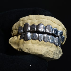 Custom Grillz 8pc on 8pc Sterling Silver