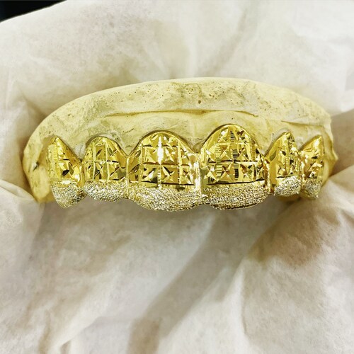 Custom 8pc Solid Grillz silver/10k/14k Etsy