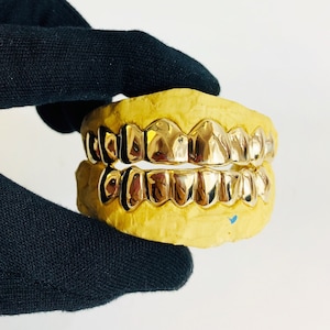 Custom 8pc Solid Grillz (Silver/10K/14K)